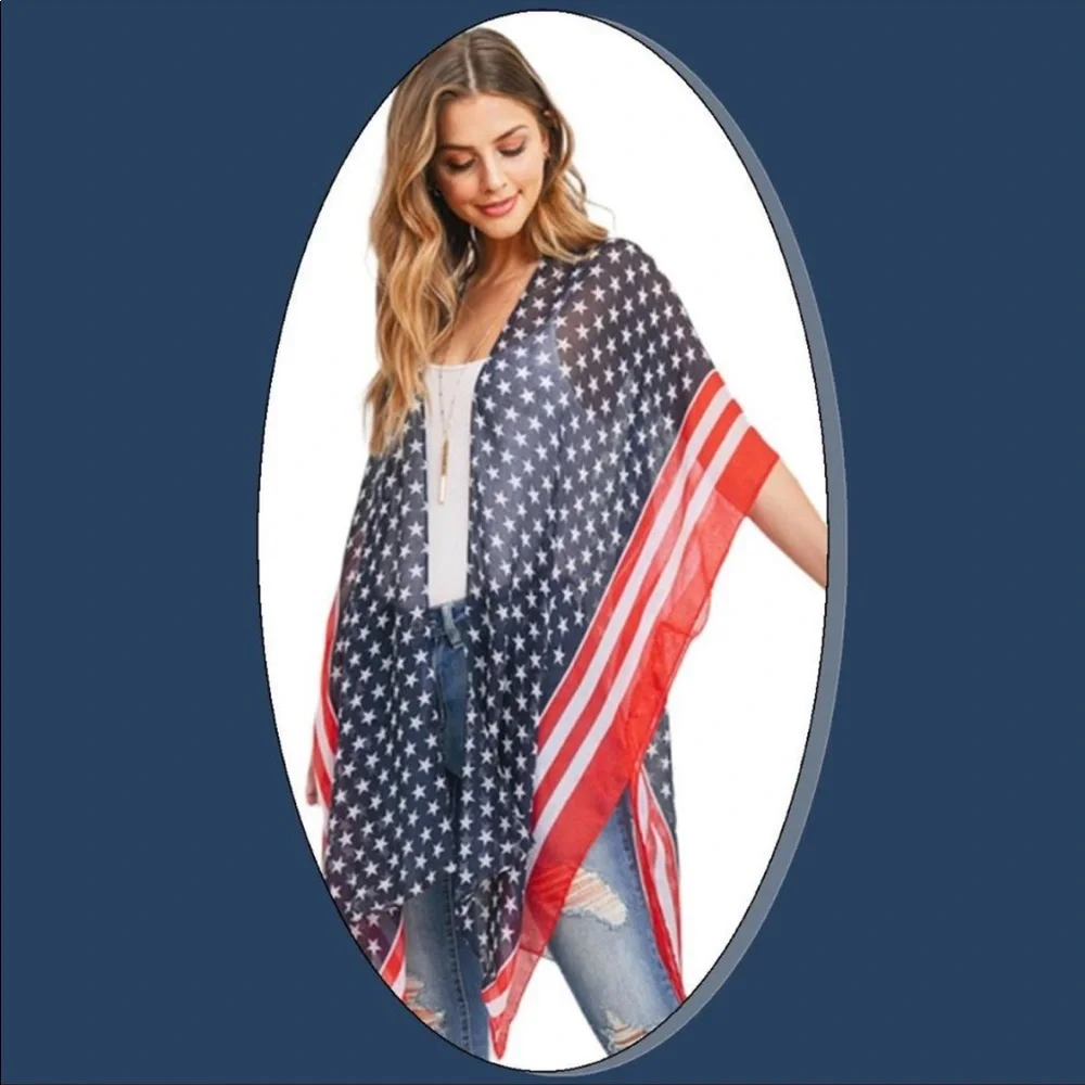 💙🇺🇸 ❤️ Patriotic kimono! - Picture 7 of 8